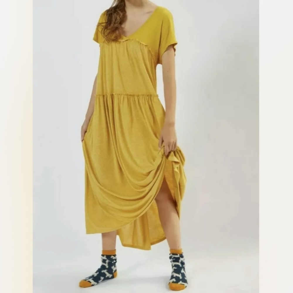 Anthropologie Saturday Sunday Bobbie Tiered Midi Dress